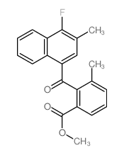 methyl 2-(4-fluoro-3-methyl-naphthalene-1-carbonyl)-3-methyl-benzoate结构式