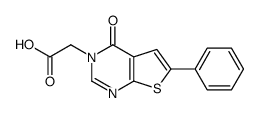 (4-Oxo-6-phenylthieno[2,3-d]pyrimidin-3(4H)-yl)acetic acid Structure
