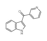 1H-indol-3-yl-pyridin-3-yl-methanone结构式