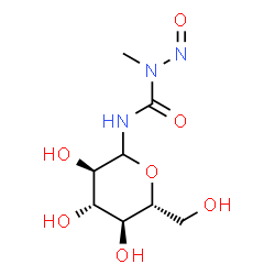 N'-β-D-Glucopyranosyl-N-methyl-N-nitrosourea结构式