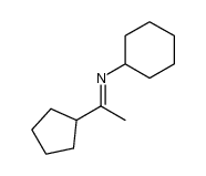 N-(1-cyclopentylethylidene)cyclohexanamine结构式