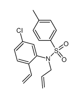 N-allyl-N-p-toluenesulfonyl-5-chloro-2-ethenylaniline Structure