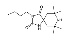 3-butyl-7,7,9,9-tetramethyl-1,3,8-triaza-spiro[4.5]decane-2,4-dione结构式