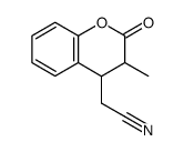 2-(3-methyl-2-oxochroman-4-yl)acetonitrile Structure