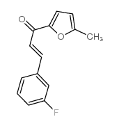 3-(3-fluorophenyl)-1-(5-methylfuran-2-yl)prop-2-en-1-one结构式