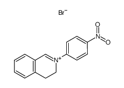 2-(4-nitrophenyl)-3,4-dihydroisoquinolin-2-ium bromide结构式