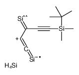 [5-[tert-butyl(dimethyl)silyl]-1-λ2-silanylidenepenta-1,2-dien-4-yn-3-yl]silicon,silicon Structure