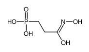 [3-(hydroxyamino)-3-oxopropyl]phosphonic acid Structure