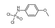 N-4-methoxyphenylphosphoramidic dichloride Structure