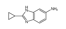 1H-Benzimidazol-5-amine,2-cyclopropyl-(9CI) structure