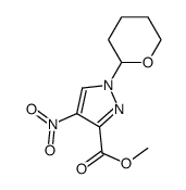 4-nitro-1-(tetrahydro-pyran-2-yl)-1H-pyrazole-3-carboxylic acid methyl ester Structure