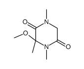 2,5-Piperazinedione,3-methoxy-1,3,4-trimethyl-(9CI) Structure