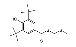 (Methylthiomethyl)-3,5-di-tert.-butyl-4-hydroxydithiobenzoat结构式