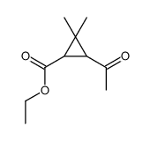 ethyl 3-acetyl-2,2-dimethylcyclopropane-1-carboxylate Structure
