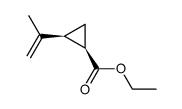 ethyl cis-2-(2-isopropenyl)cyclopropane-1-carboxylate结构式