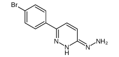 [6-(4-bromophenyl)pyridazin-3-yl]hydrazine Structure