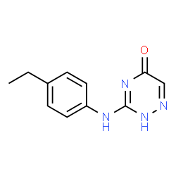1,2,4-Triazin-5(2H)-one,3-[(4-ethylphenyl)amino]-(9CI) structure
