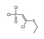 1-chloro-2-dichlorophosphoryl-1-ethylsulfanylethene Structure