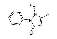 antipyrine, [n-methyl-14c]结构式