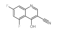 5,7-DIFLUORO-4-HYDROXYQUINOLINE-3-CARBONITRILE Structure