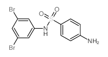 4-amino-N-(3,5-dibromophenyl)benzenesulfonamide结构式