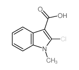 1H-Indole-3-carboxylic acid, 2-chloro-1-methyl- structure