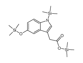1-(Trimethylsilyl)-5-[(trimethylsilyl)oxy]-1H-indole-3-acetic acid trimethylsilyl ester结构式