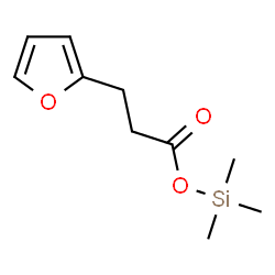 2-Furanpropanoic acid trimethylsilyl ester structure