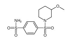 4-(3-methoxypiperidin-1-yl)sulfonylbenzenesulfonamide结构式