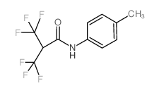 3,3,3-trifluoro-N-(4-methylphenyl)-2-(trifluoromethyl)propanamide (en)Propanamide, 3,3,3-trifluoro-N-(4-methylphenyl)-2-(trifluoromethyl)- (en) Structure