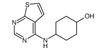 4-(thieno[2,3-d]pyrimidin-4-ylamino)cyclohexan-1-ol Structure