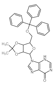 Inosine,2',3'-O-(1-methylethylidene)-5'-O-(triphenylmethyl)- (9CI)结构式