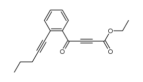 ethyl 4-[2-(1-pentynyl)phenyl]-4-oxo-2-butynoate结构式