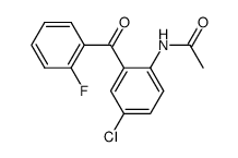 N-[4-Chloro-2-(2-fluorobenzoyl)phenyl]acetamide结构式