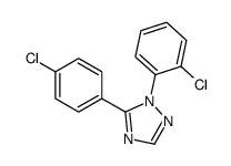 1-(2-chlorophenyl)-5-(4-chlorophenyl)-1,2,4-triazole结构式