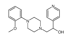 2-[4-(2-methoxyphenyl)piperazin-1-yl]-1-pyridin-4-ylethanol Structure