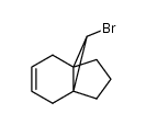 10β-Brom-tricyclo[4.3.1.01,6]dec-3-en Structure