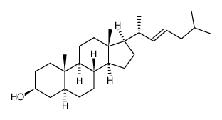 (22E)-5α-cholest-22-en-3β-ol结构式