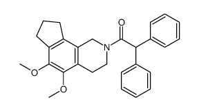 1-(5,6-dimethoxy-1,3,4,7,8,9-hexahydrocyclopenta[h]isoquinolin-2-yl)-2,2-diphenylethanone Structure