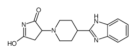 2,5-Pyrrolidinedione,3-[4-(1H-benzimidazol-2-yl)-1-piperidinyl]-(9CI)结构式