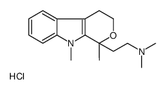 2-(1,9-dimethyl-3,4-dihydropyrano[3,4-b]indol-1-yl)-N,N-dimethylethanamine,hydrochloride结构式