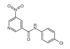 N-(4-chlorophenyl)-5-nitropyridine-3-carboxamide结构式