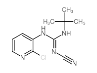 Guanidine, 1-tert-butyl-3-(2-chloro-3-pyridyl)-2-cyano- Structure