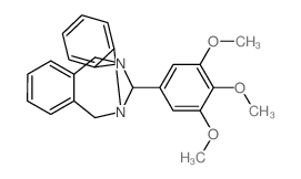 13-(3,4,5-trimethoxy-phenyl)-6,11-dihydro-5,12-methano-dibenzo[b,f][1,4]diazocine结构式