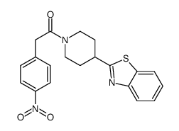 Piperidine, 4-(2-benzothiazolyl)-1-[(4-nitrophenyl)acetyl]- (9CI)结构式