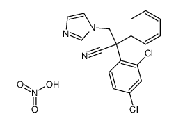 2-(2,4-Dichloro-phenyl)-3-imidazol-1-yl-2-phenyl-propionitrile; compound with nitric acid结构式