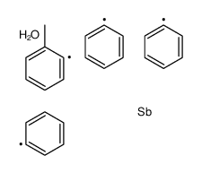 (2-methylphenyl)-triphenylantimony,hydrate Structure