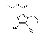 ethyl 5-amino-4-cyano-3-propylthiophene-2-carboxylate Structure