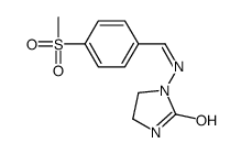 1-[(4-methylsulfonylphenyl)methylideneamino]imidazolidin-2-one结构式