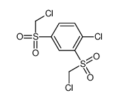 1-chloro-2,4-bis(chloromethylsulfonyl)benzene Structure
